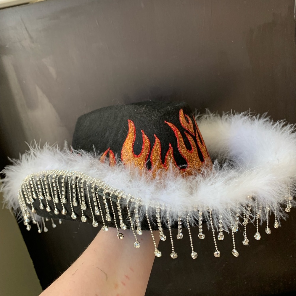 Fuzzy, Fiery Cowgirl Hat